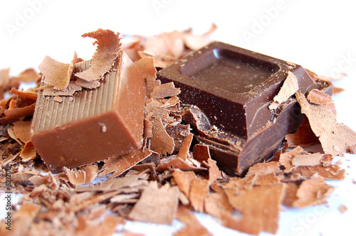 tow pieace of chocolate photo