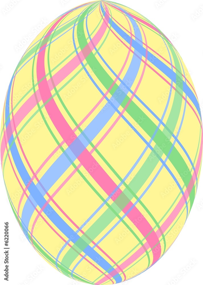 Striped Easter Egg