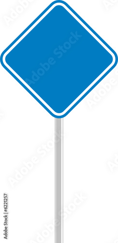 señalamiento azul