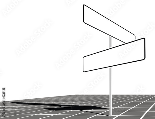 esquina en blanco