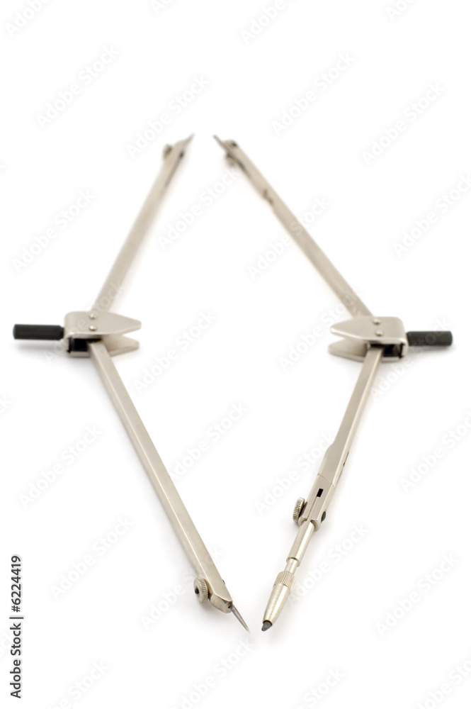 series object on white - tool - draftsman's instrument series object on white - tool - draftsman's instrument