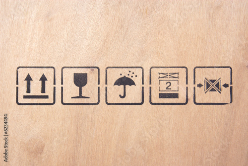 Shipping symbols.