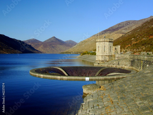 The Reservoir beneath the Mountains of Mourne, Northern Ireland. photo