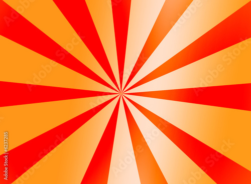 An orange sunburst background illustration