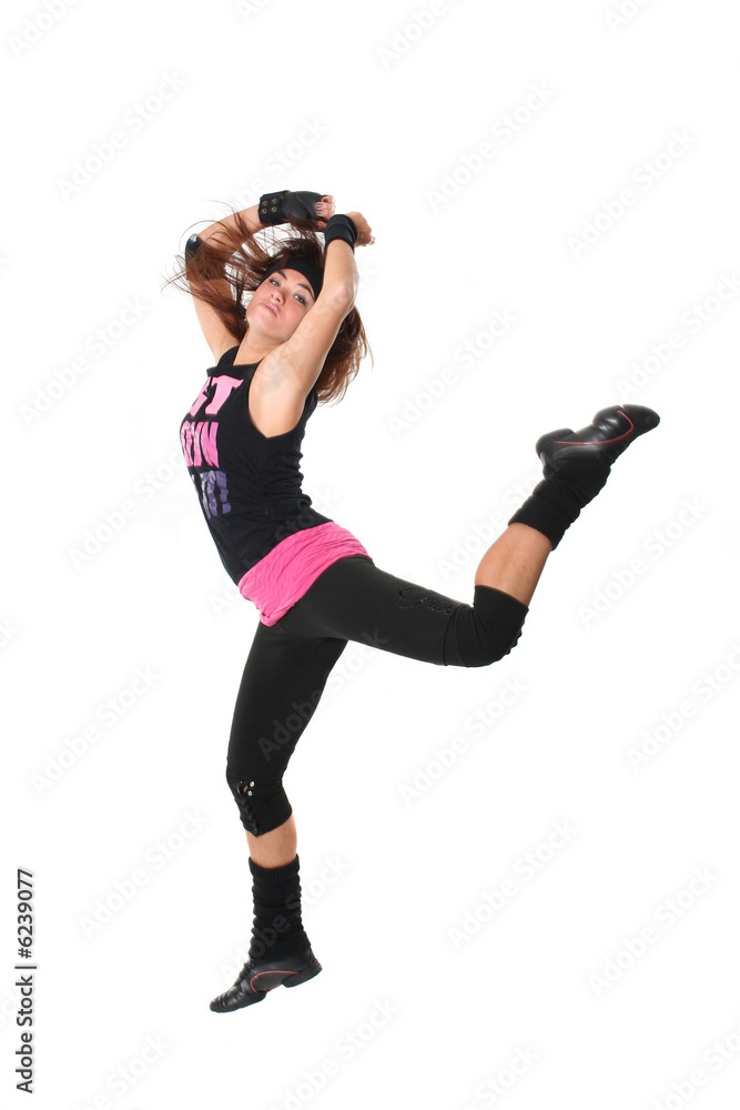 Portrait of the girl an engaged dancing and fitness Portrait of the girl an engaged dancing and fitness