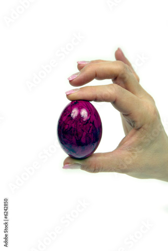 Hand mit Ei