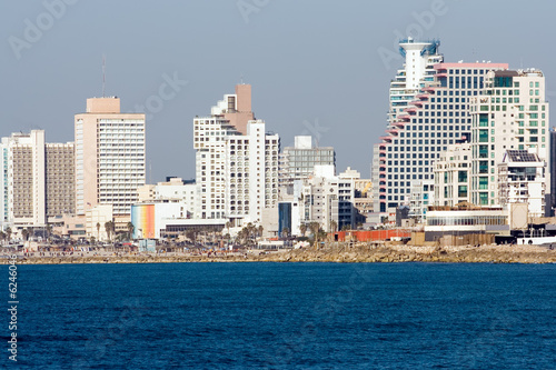 Tel Aviv - View of the beach from Jaffa.