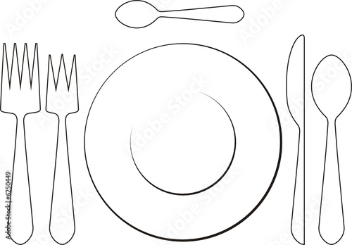 plato en blanco