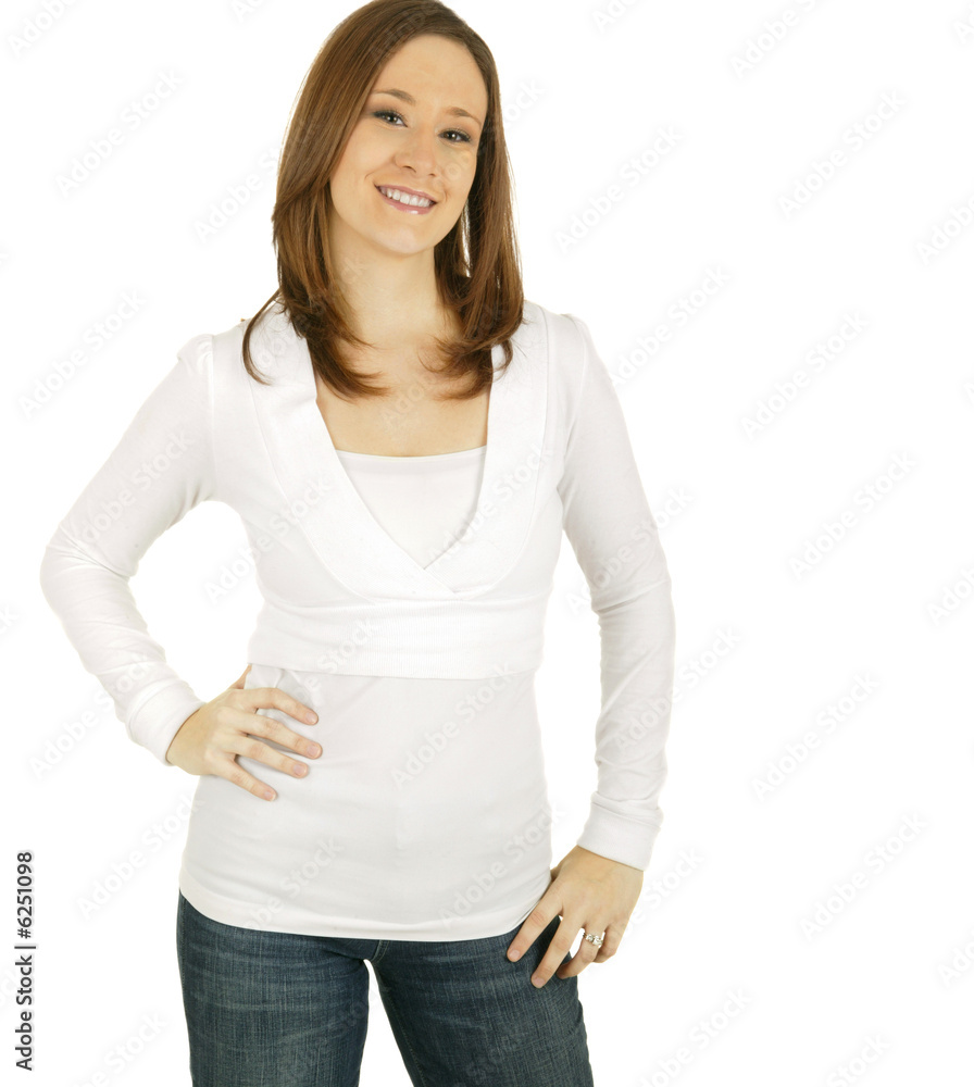 Caucasian Girl Posing Caucasian Girl Posing