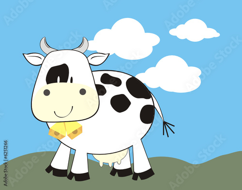 vaca en el campo