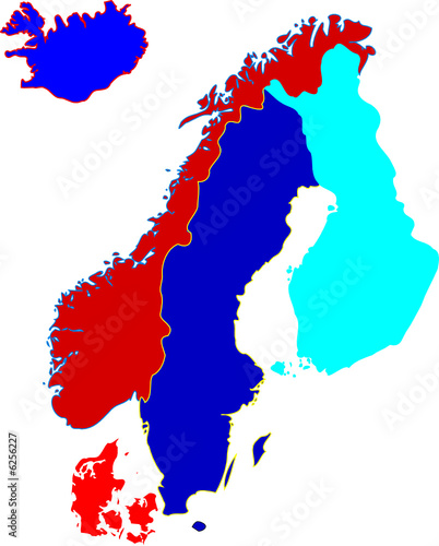 mapa da escandinávia