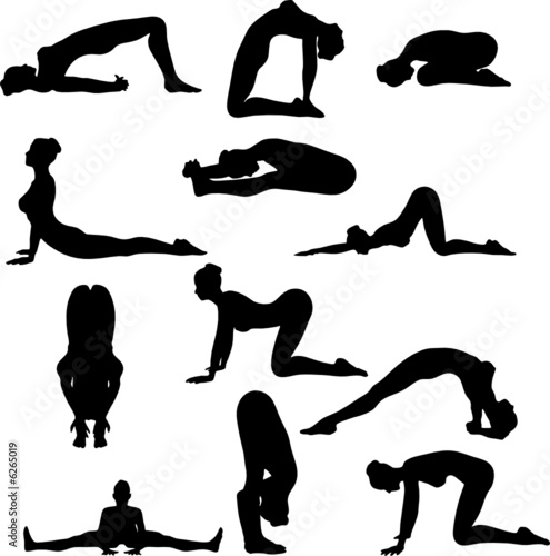 Sexy Yoga Silouettes