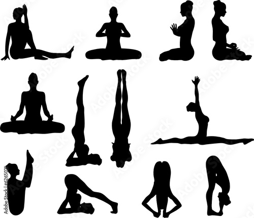 Sexy Yoga Silouettes