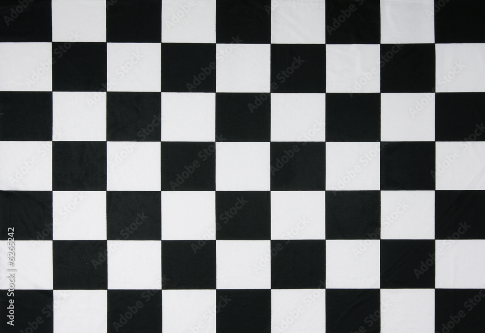 Fototapeta premium Real checkered flag - texture details in the material