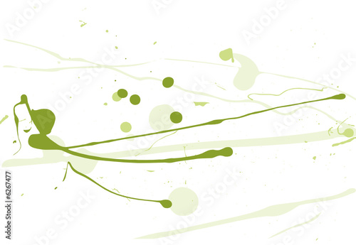 vector serie - green splatter 2