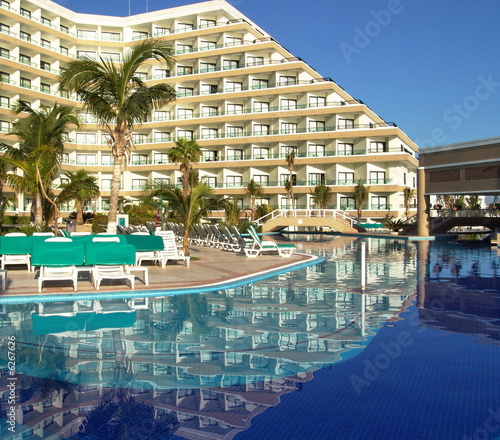 Luxury resort hotel swimming pool