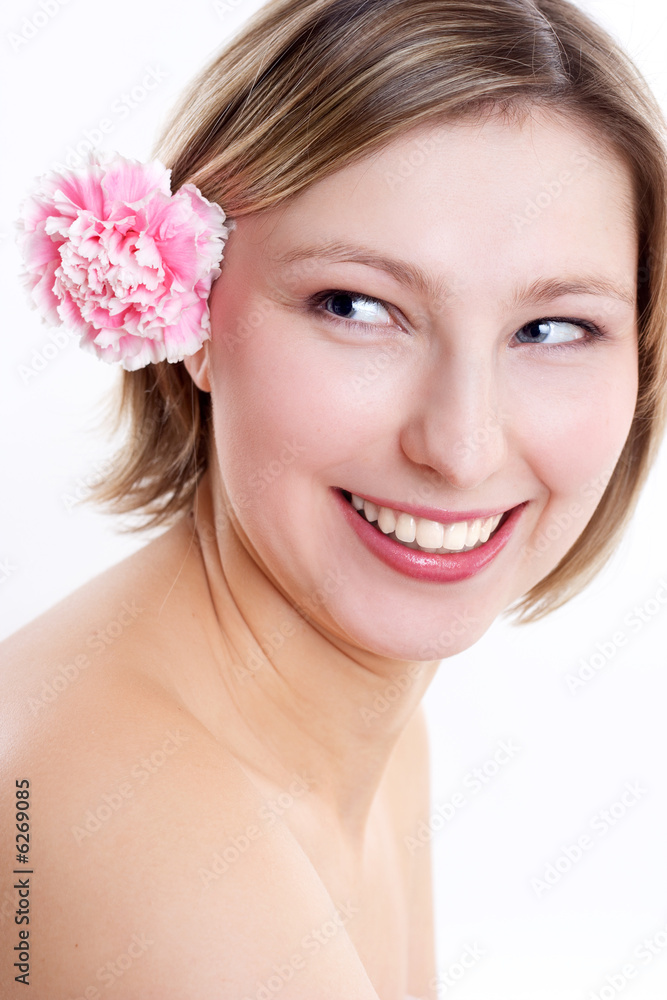 portrait of a beautiful smiling woman