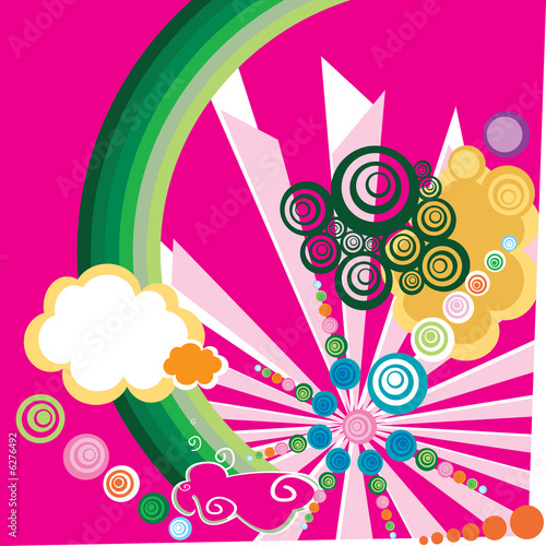retro style abstract design...