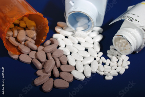 Blood Pressure and Cholesterol medicines. Shallow DOF