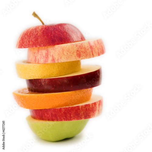 Apple comprising of sliced fruits (orange, lemon & apple) 