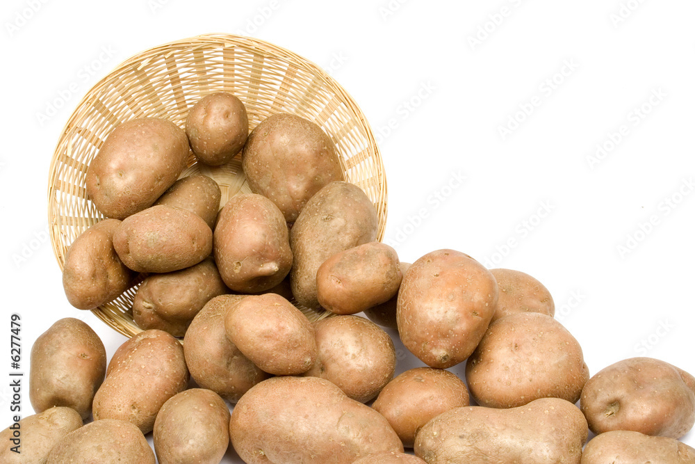 Fototapeta premium Potatoes in a basket