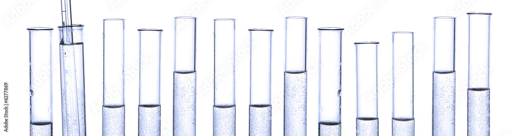 chemistry tube with micro-drop isolated on White background chemistry tube with micro-drop isolated on White background