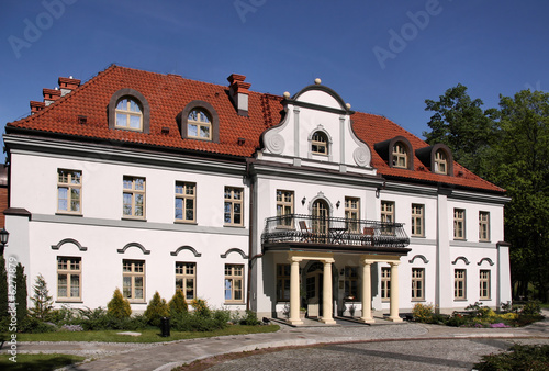 Czarny Las palace in Poland. Beautiful architecture.