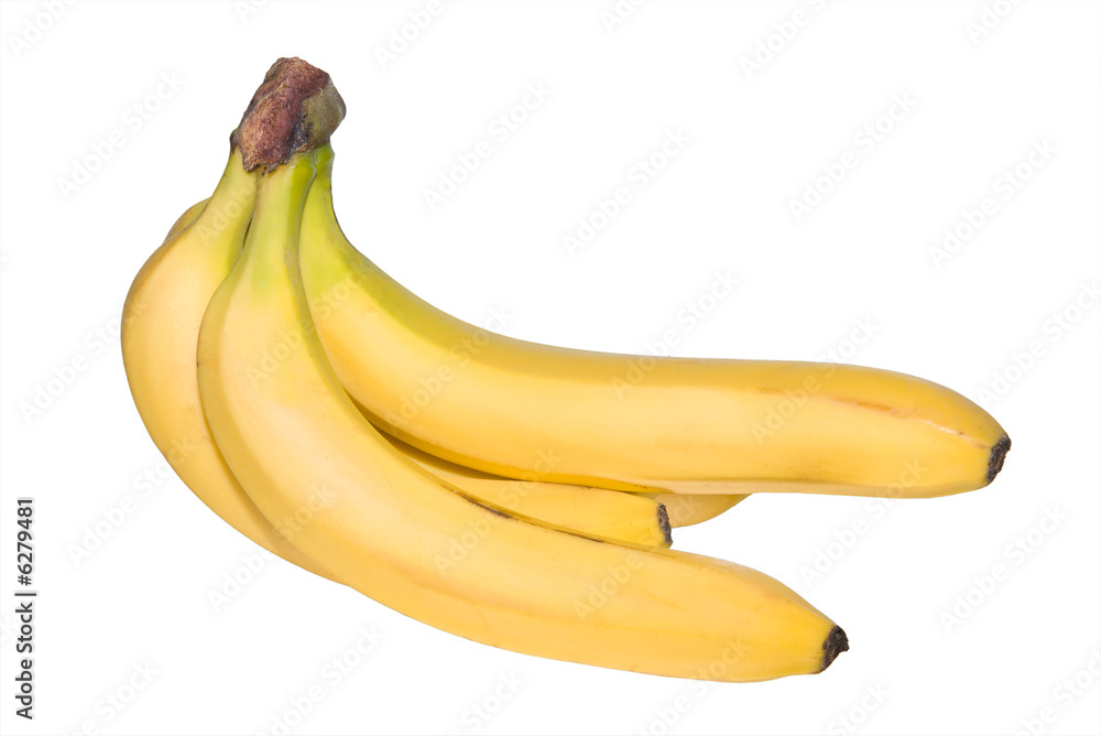 Bunch of bananas isolated on white Bunch of bananas isolated on white
