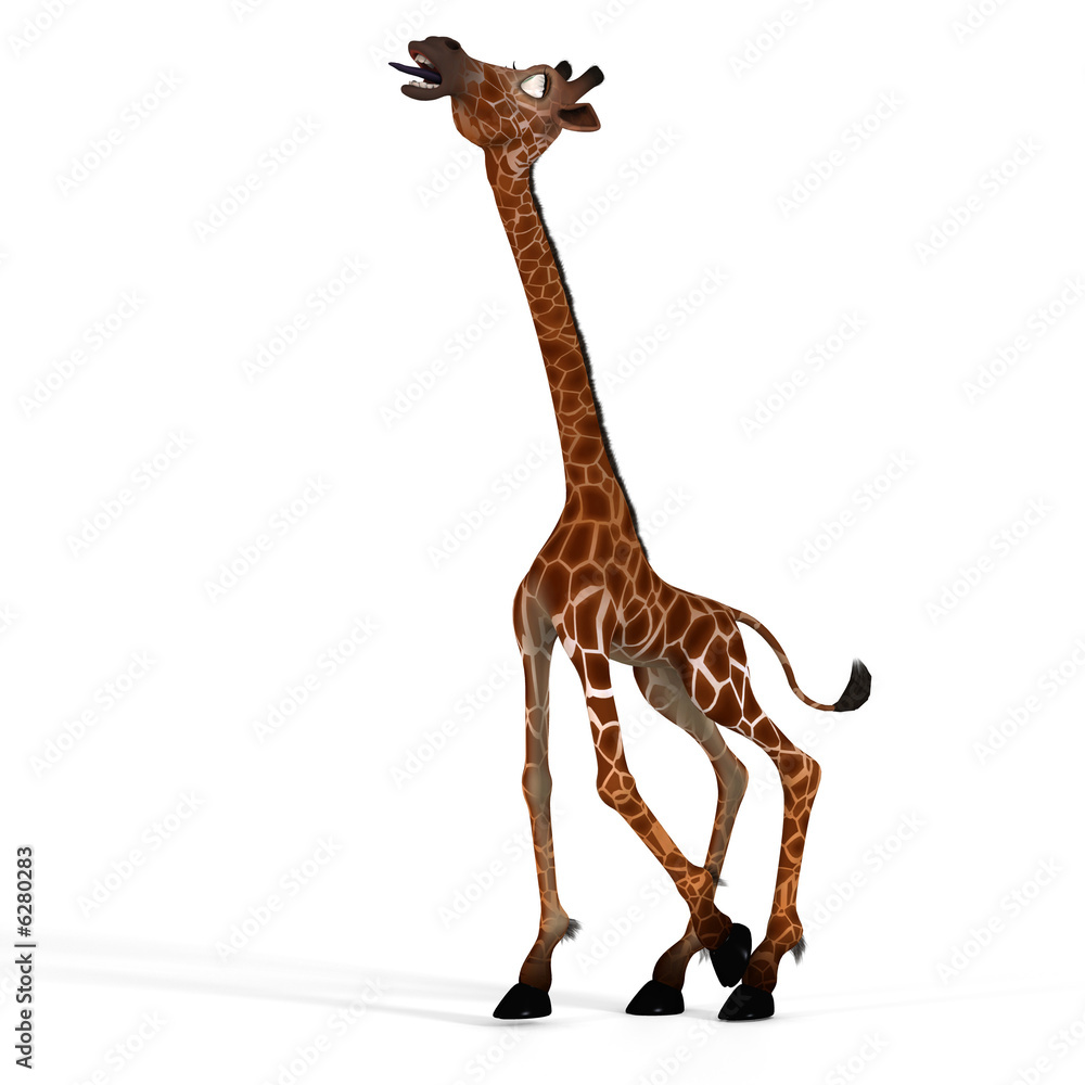 Naklejka premium Rendered Image of a really cute animal.Image contains a Clipping