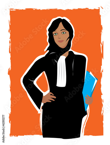 Jeune femme avocate