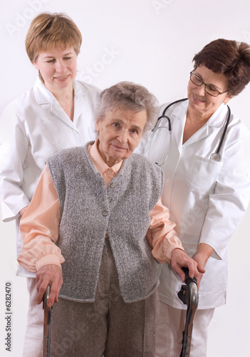 Healthcare workers and senior 