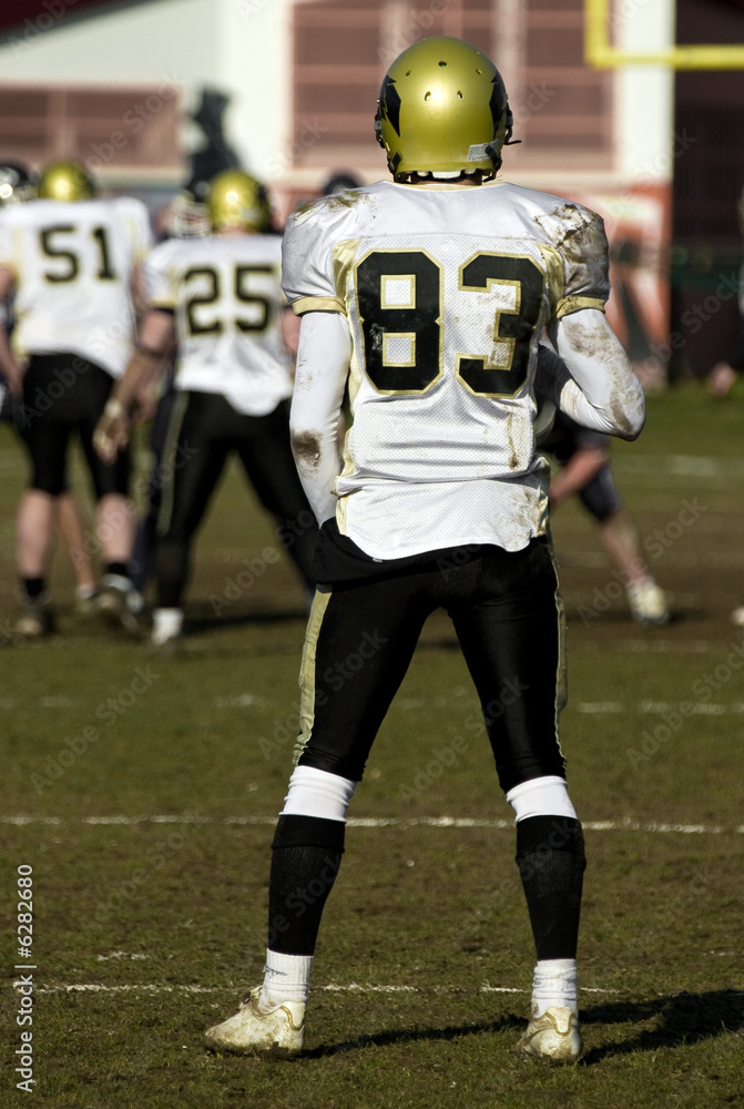 Fototapeta premium football américan équipe sport attaque défense contact