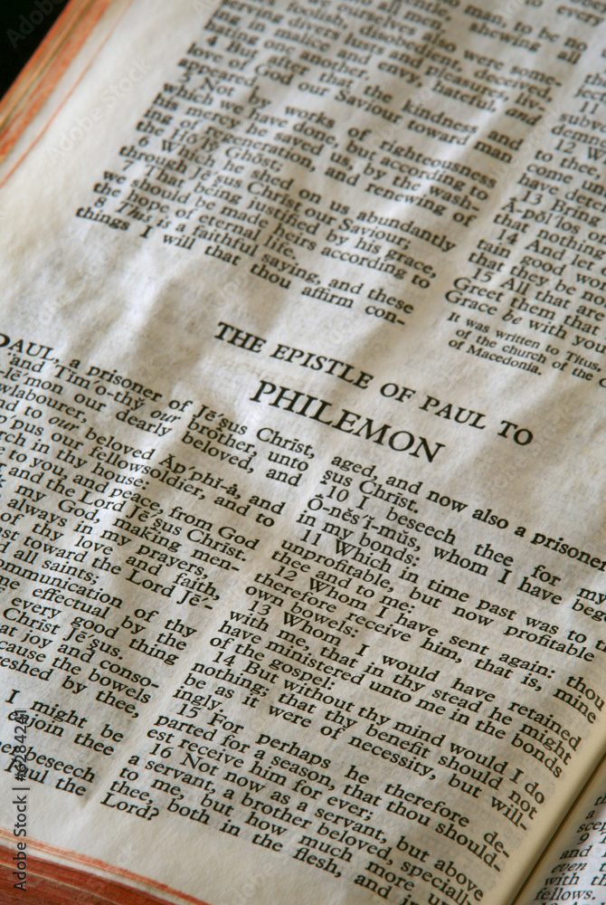Obraz premium the epistle of paul the apostle to philemon