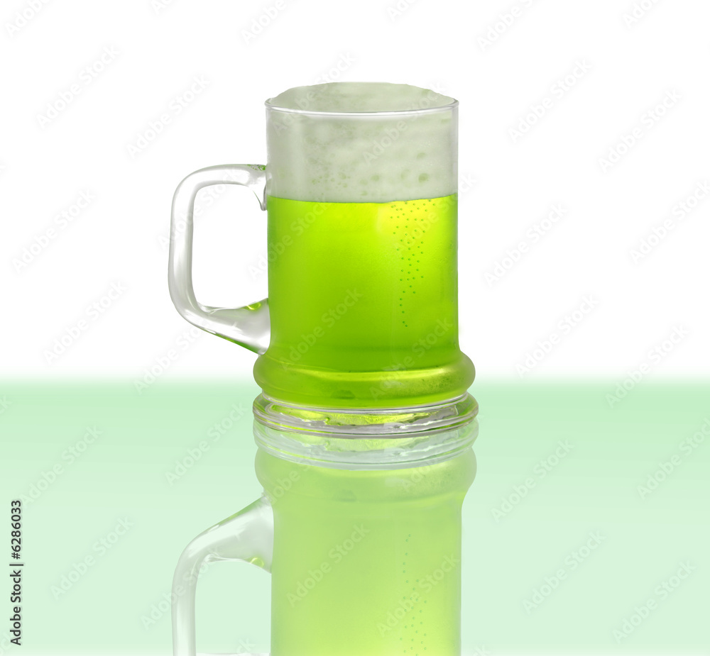 Green beer for St Patrick's Day Green beer for St Patrick's Day