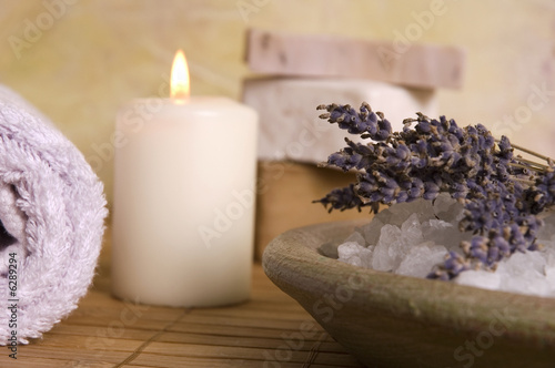 aromatherapy. lavender bath items