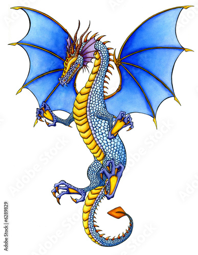 Blauer Drache