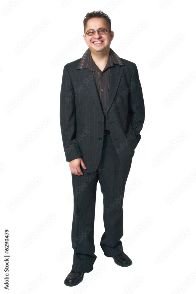 Joyful young business man