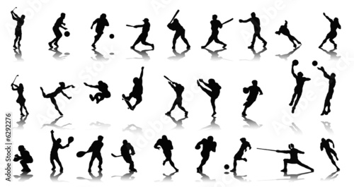People silhouettes - Sports