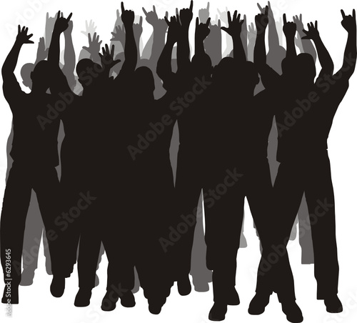 bailando en grupo