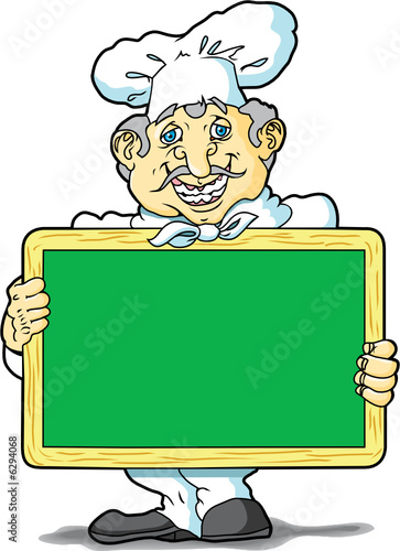 Chef with Chalkboard