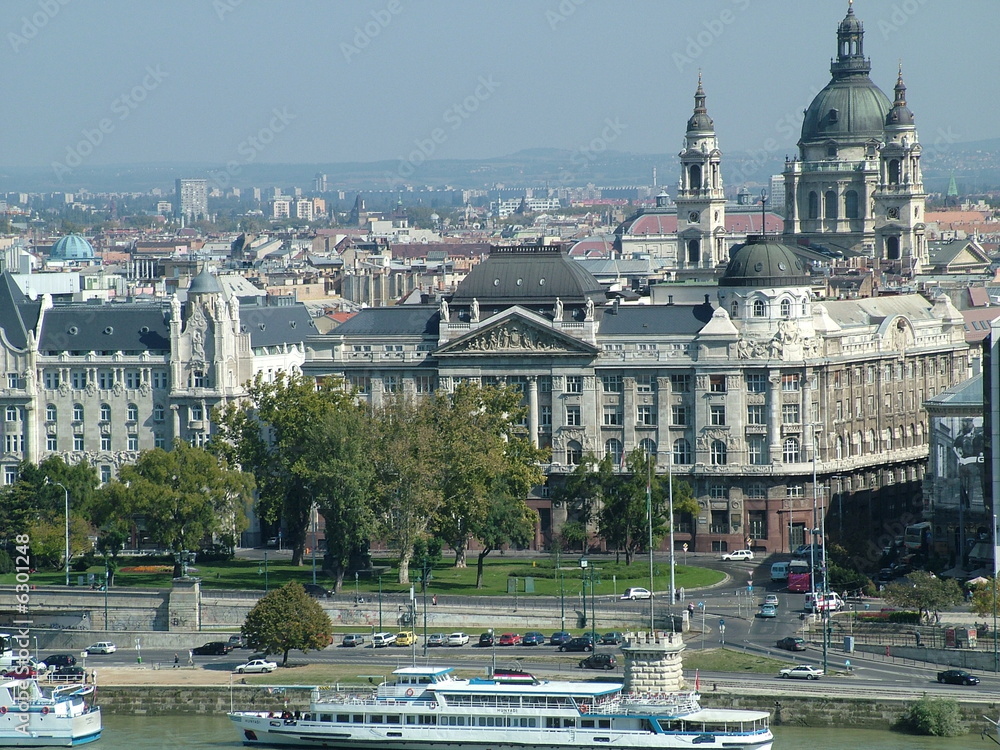 View of Budapest along the river