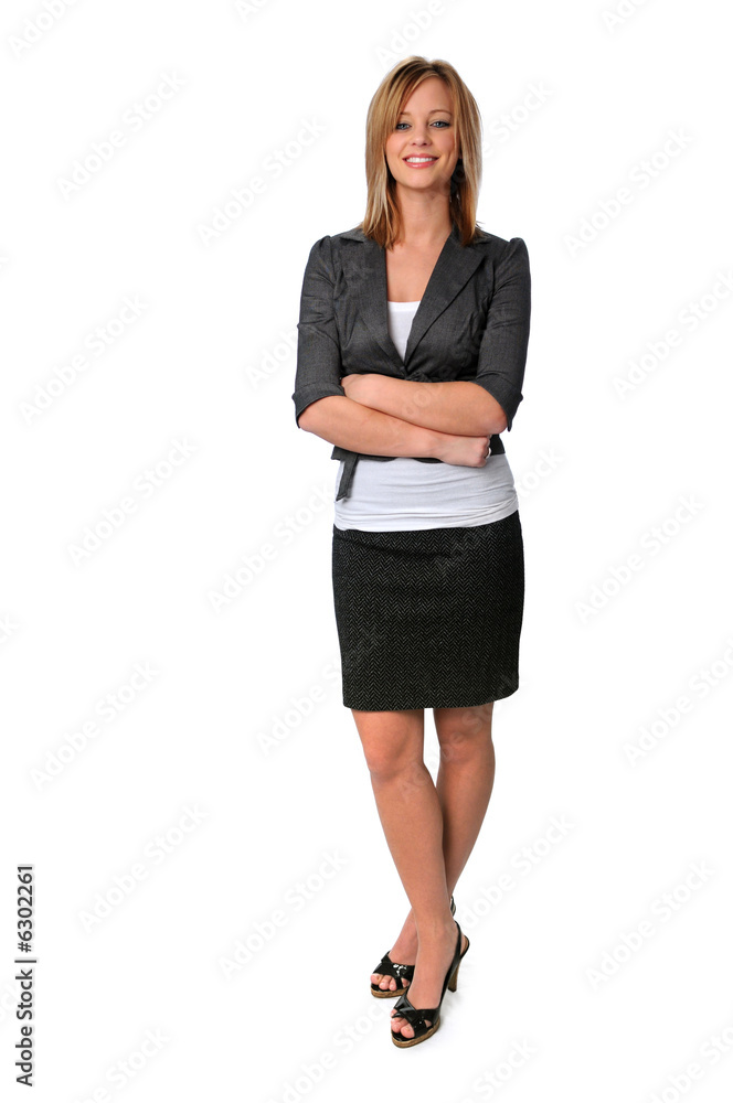 Gorgeous young busines woman standing and smiling Gorgeous young busines woman standing and smiling