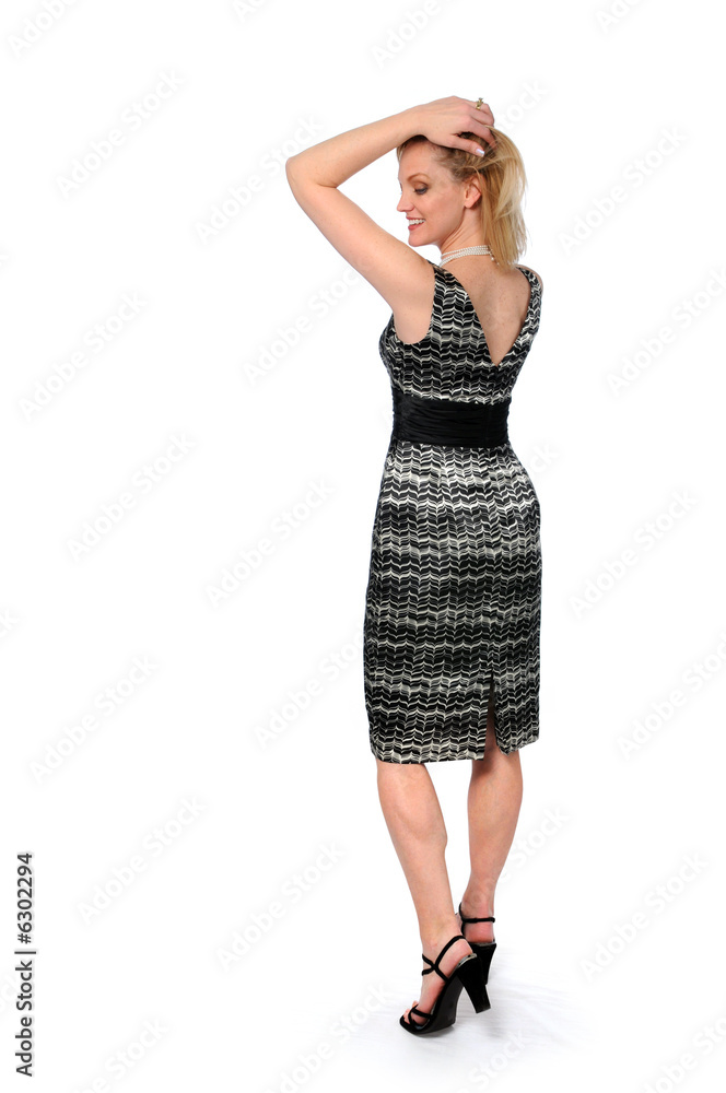 Beautiful woman with elegant dress posing Beautiful woman with elegant dress posing