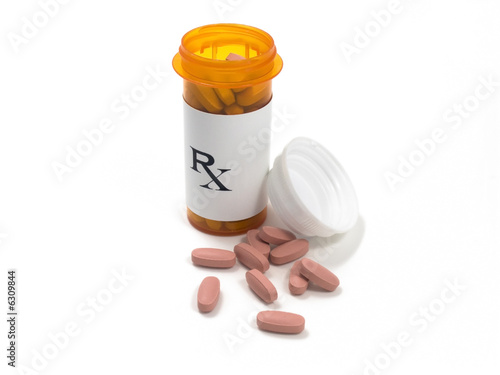 prescription pills and bottle