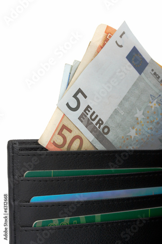 euro and wallet