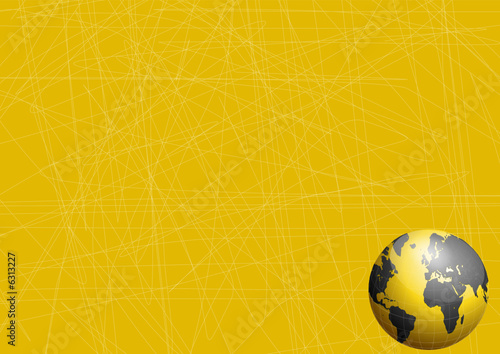 Business background with globe