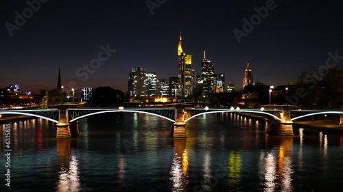Frankfurt-Skyline by night