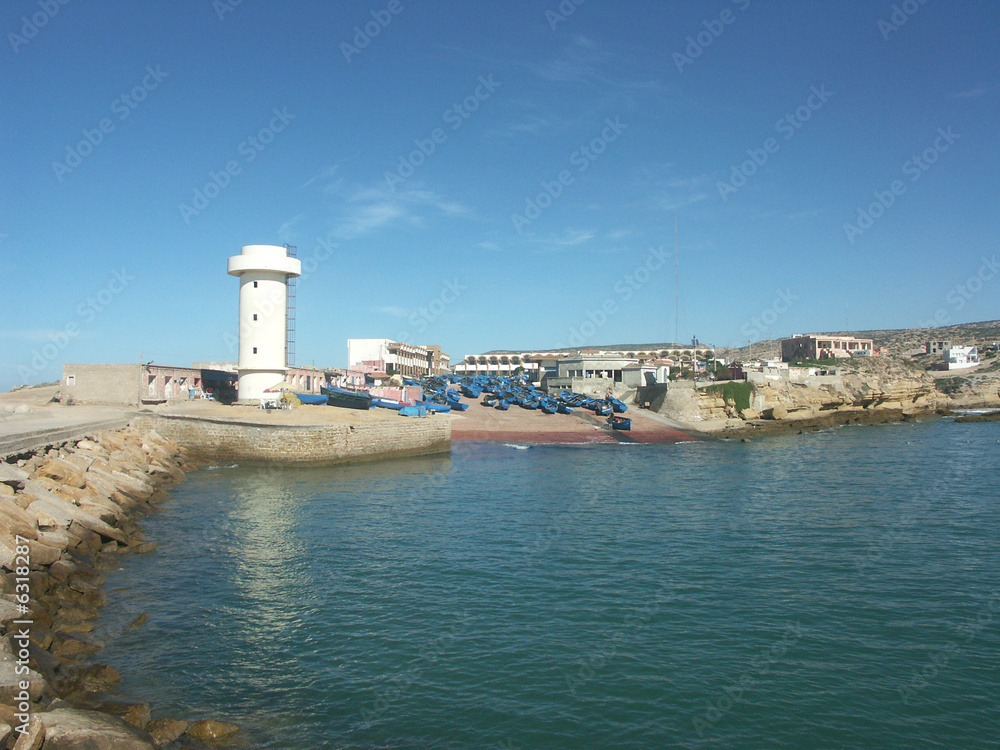 sur la jetée d'Imsouane