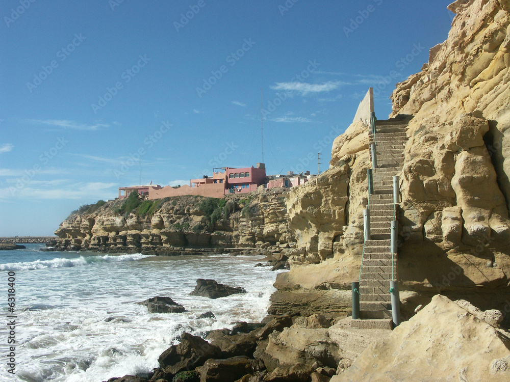 escaliers de la plage