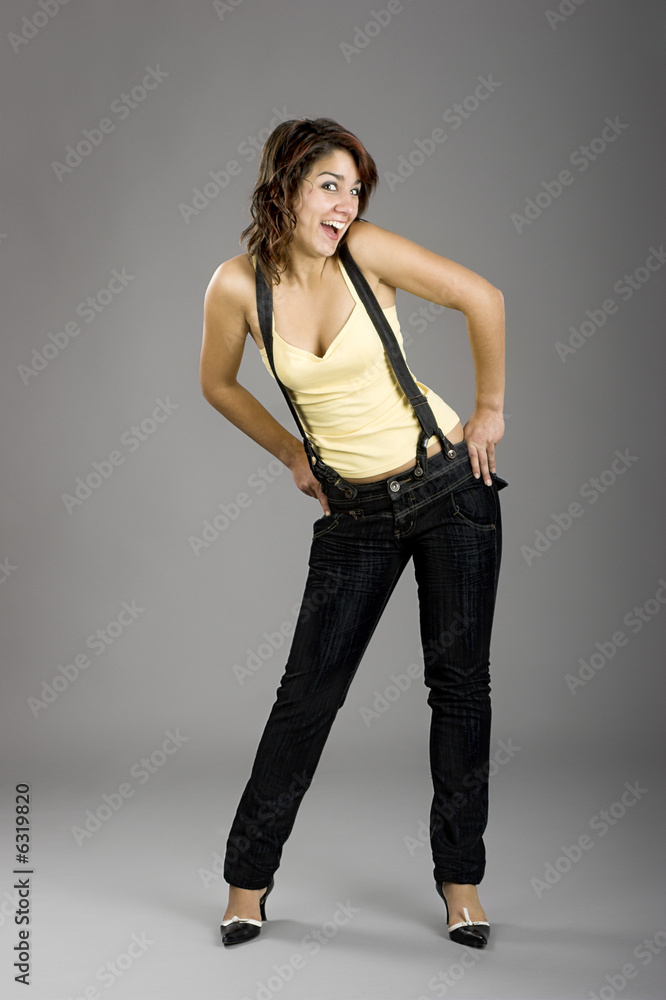 Portrait of a beautiful young and attractive woman posing Portrait of a beautiful young and attractive woman posing